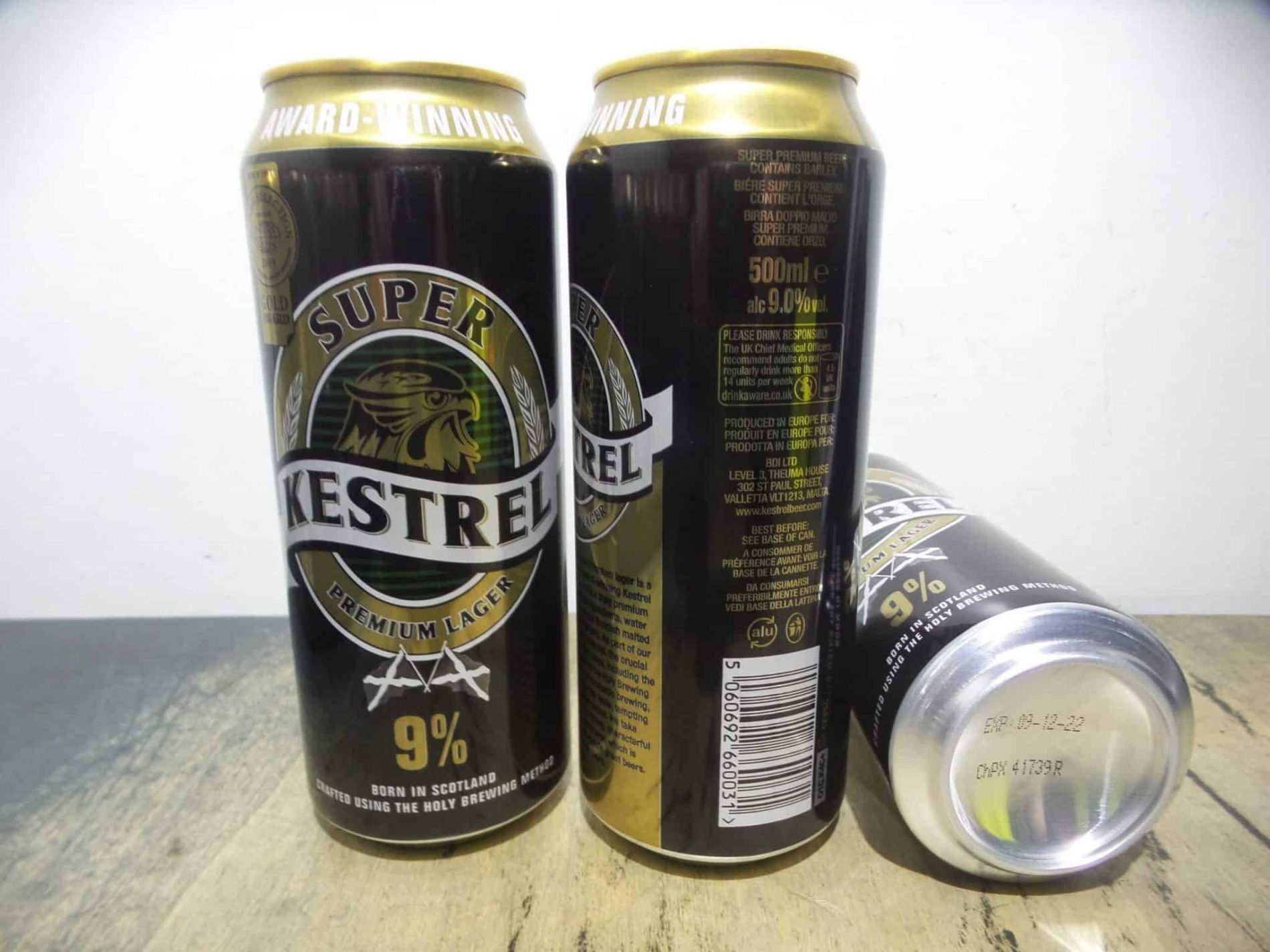 kestrel super premium lager 24x1 can 50cl