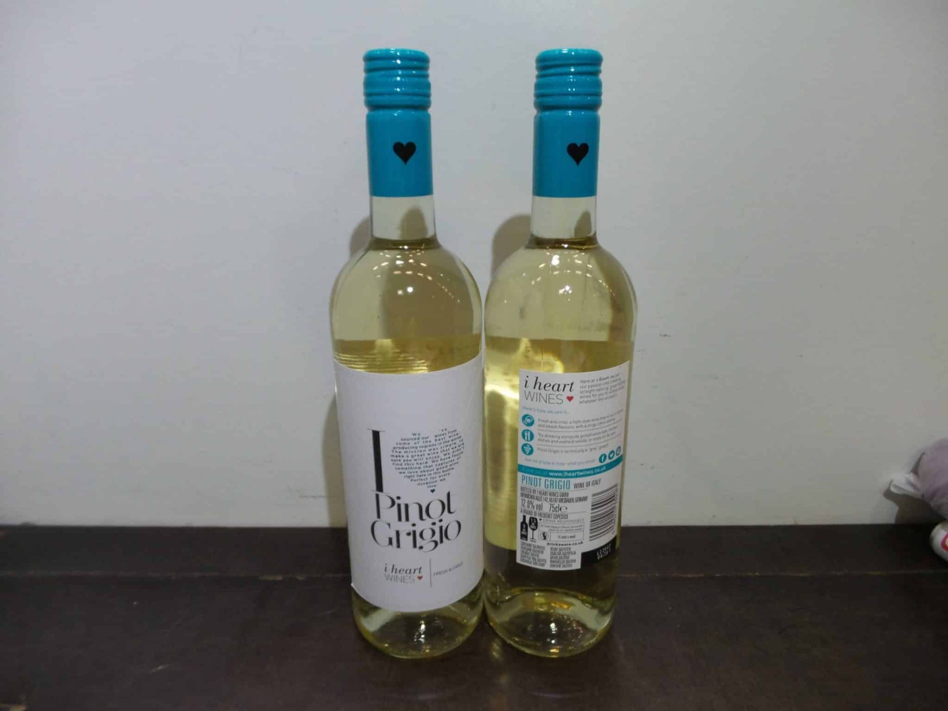 i heart pinot grigio 12% (case of 6 x 75cl bottles)