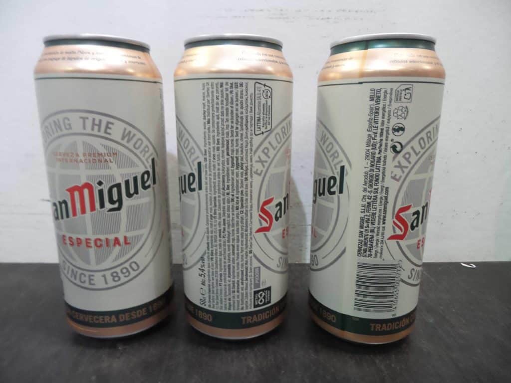 san miguel 5.4% abv 500ml cans