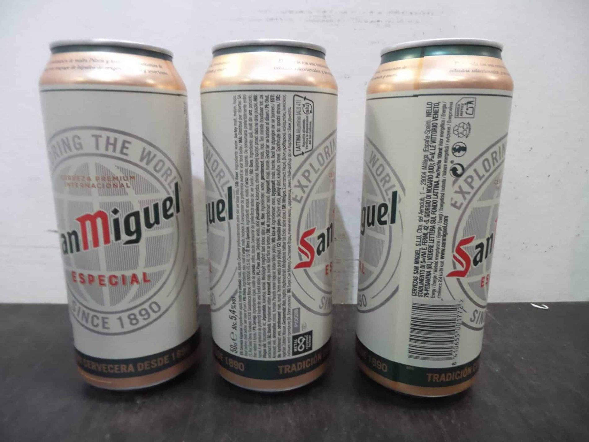 san miguel 5.4% abv 500ml cans