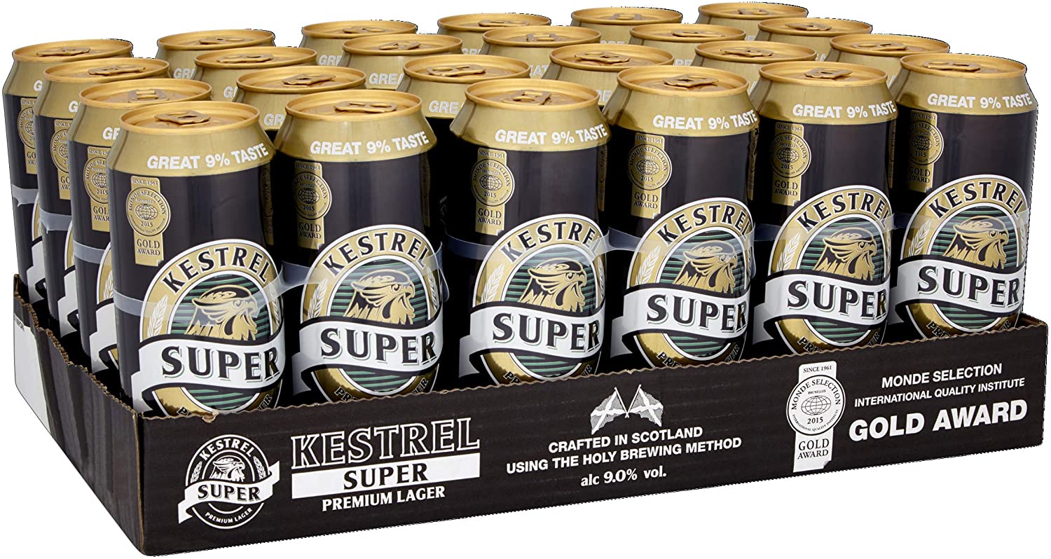 kestrel super premium lager 500ml can
