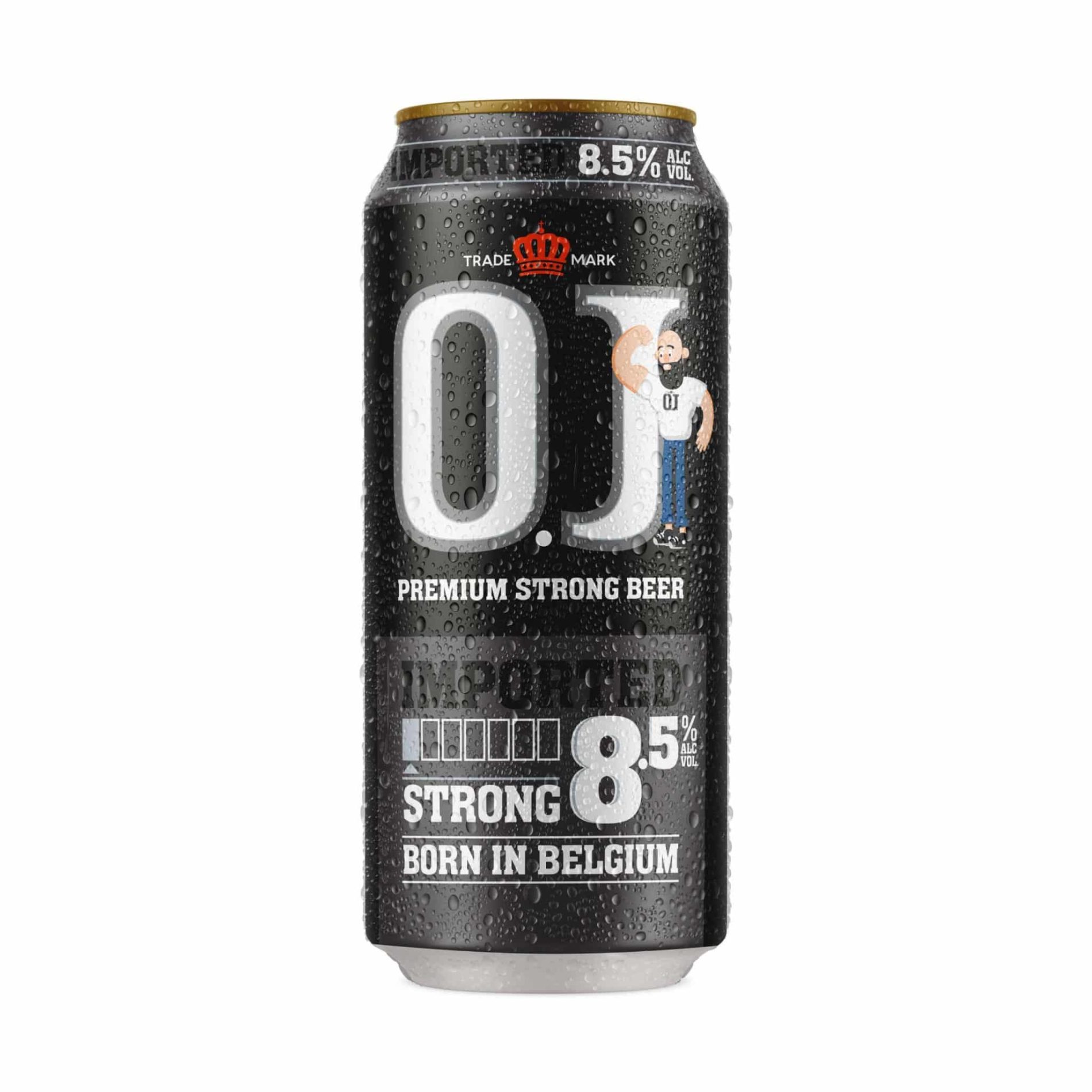 oj strong beer 8.5% cans 500ml