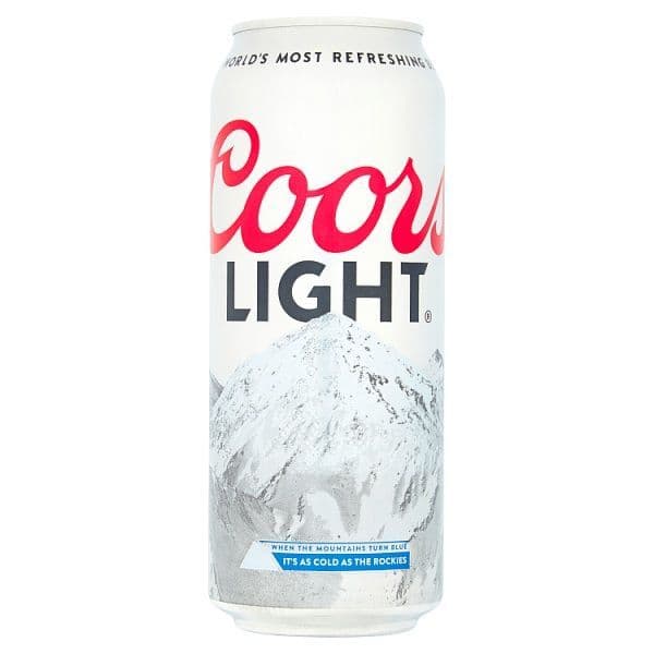 coors light beer 500ml can