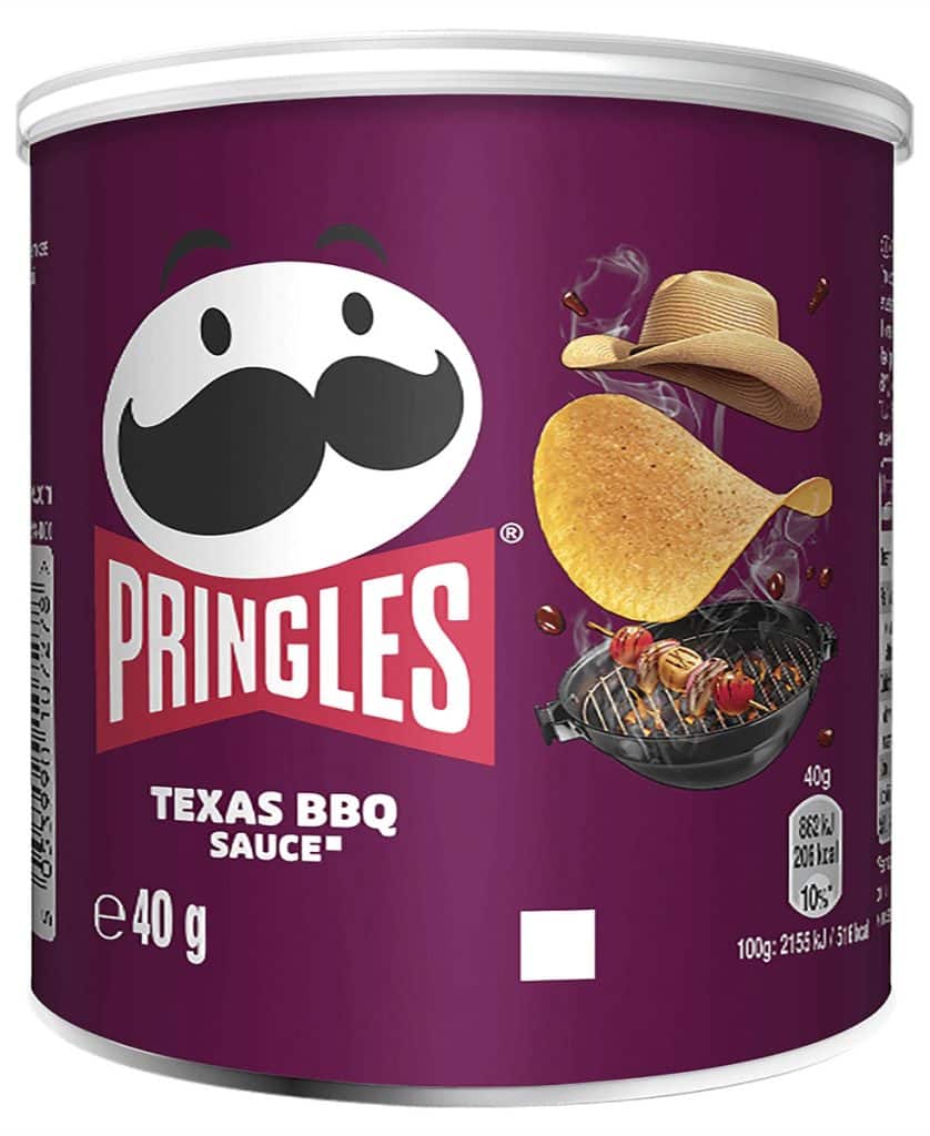 pringles barbecue chips 12 x 40 gm