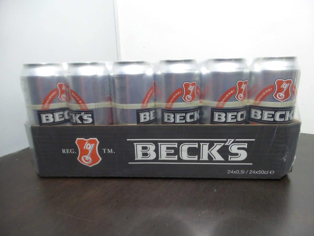 becks 50cl cans