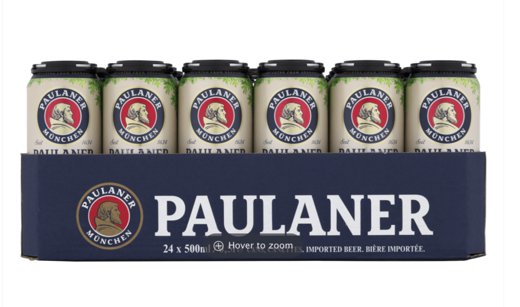 need paulaner beer 500ml cans & bottles
