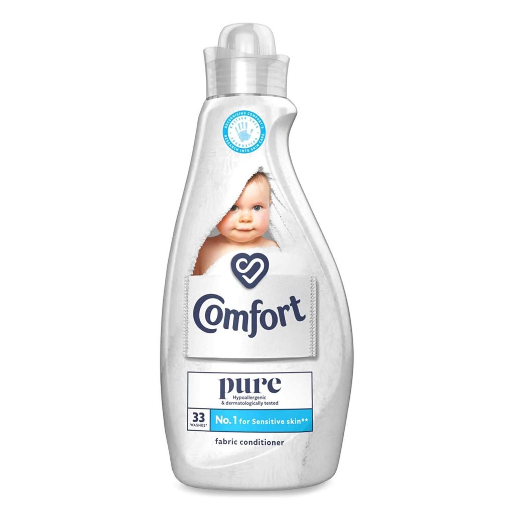 comfort pure fabric conditioner 33 washes