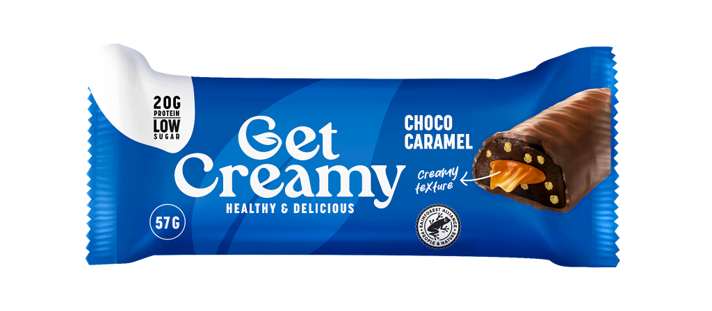 get creamy protein bars choco caramel