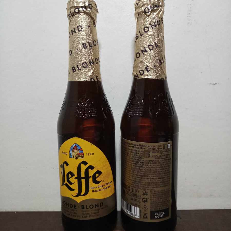 leffe blonde 24x1 33cl bottle