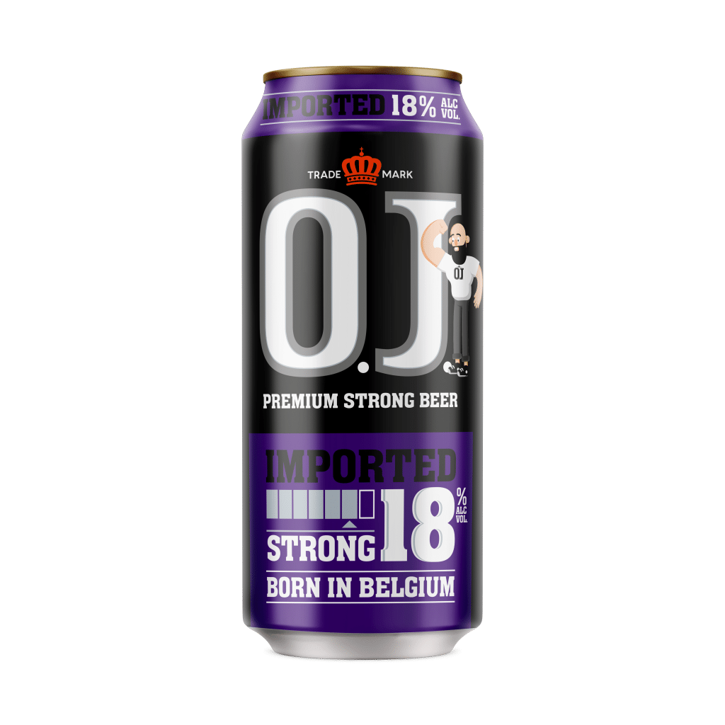 o.j. 18% strong