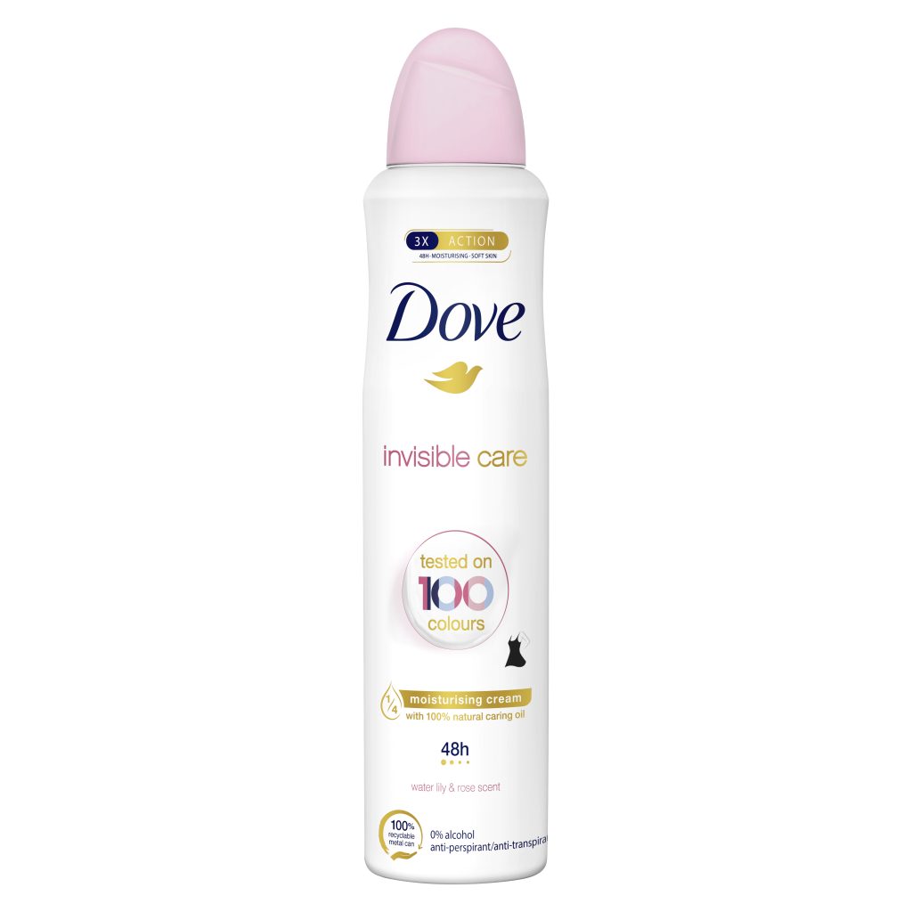 dove invisible care 6 x 250ml spray deo