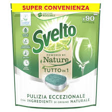 svelto tabs lavastoviglie 90 pz. nature agrumi tutto in1