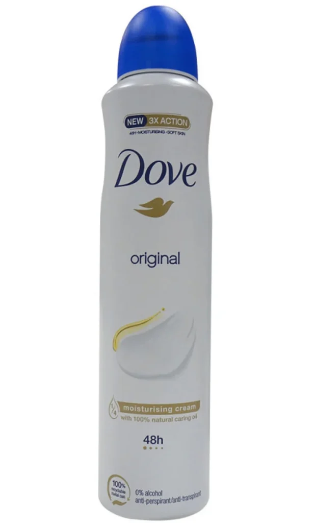 dove deo spray 250ml original 2.06€