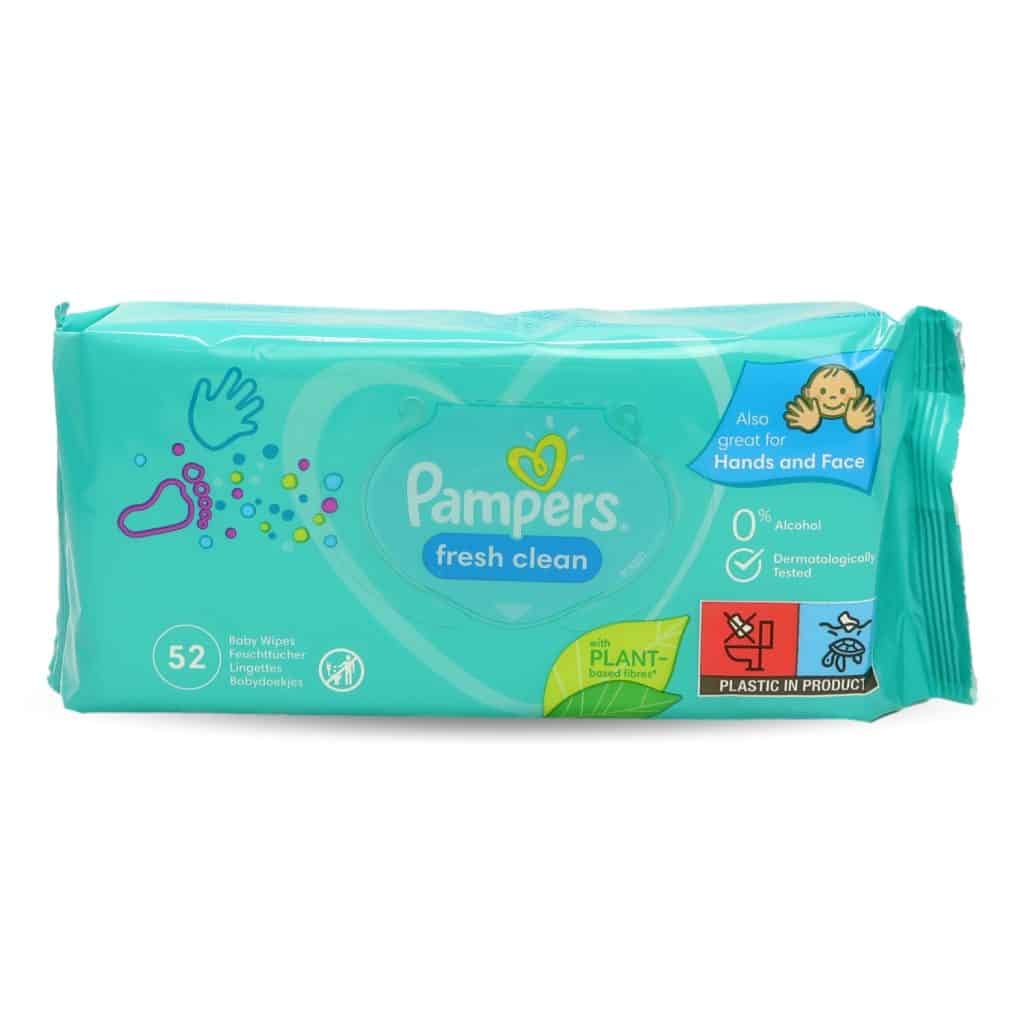 pampers baby wipes fresh clean 52's 0.78€