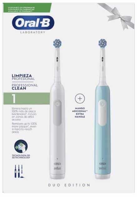 oral b electric toothbrush professional clean duo